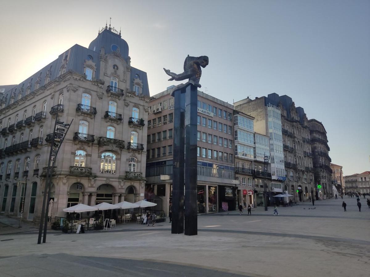 Appartamento Pleno Centro, Terraza, Principe, 5 Min Casco Vello Y Estacion Ave Vigo Esterno foto